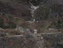 Valle di Panico Rockslide after October 2016 Earthquake