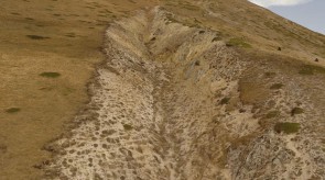 Mt Vettore Fault Gulley after October 2016 Earthquake